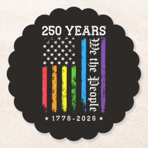 Porta-copo De Papel 250 Anos de 250º Aniversário EUA LGBT Pr