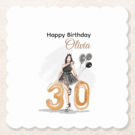 Porta-copo De Papel 30, aniversário de 30 anos feliz