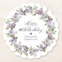 60.º Aniversário da Flor Lilac Roxo