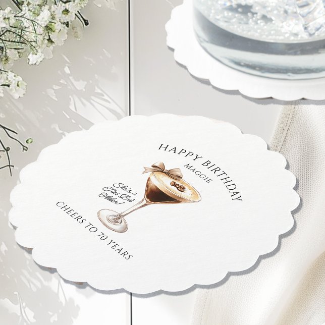 Porta-copo De Papel 70 de Porta copos personalizada Espresso Martini (Criador carregado)