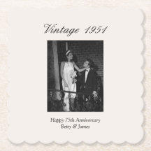 75th Wedding Anniversary Party Personalized Photo