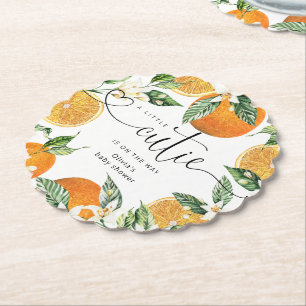 Porta-copo De Papel A pequena gracinha está a caminho do chá de fralda