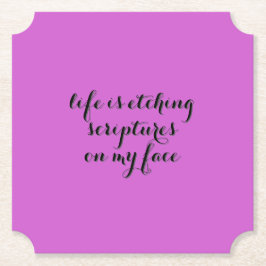 Porta-copo De Papel A vida está chegando 2