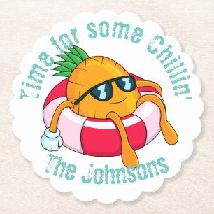 Porta-copo De Papel Abacaxi legal