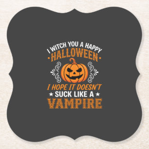 Porta-copo De Papel Abóbora de Vampiro de Halloween Engraçado