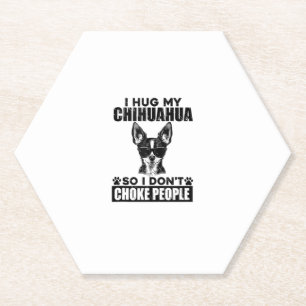 Porta-copo De Papel Abraçar Meu Chihuahua Para Que Eu Não Engasgue Pes