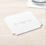 Porta-copo De Papel Ação de Graças de Filme de Amizade<br><div class="desc">Porta copos de Ação de Graças. Fundo branco. Texto de canela.</div>