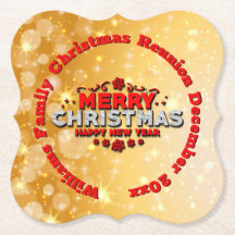 Adicionar Nome Ano Correspondente Feliz Natal