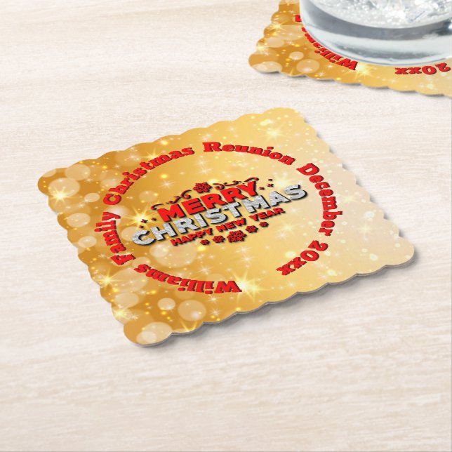 Porta-copo De Papel Adicionar Nome Ano Correspondente Feliz Natal (Angular)