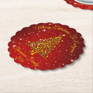 Porta-copo De Papel Adicionar Nome Correspondente Definir Árvore Dour