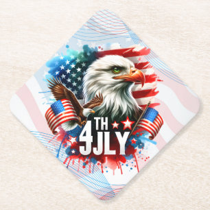 Porta-copo De Papel Águia Patriótica Americana Sublimação-61905