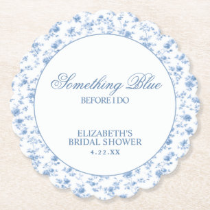 Porta-copo De Papel Algo Azul Antes de Eu Fazer um Chá de Bebê Elegant