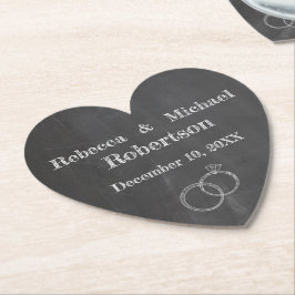 Porta-copo De Papel Alianças de casamento do quadro personalizadas