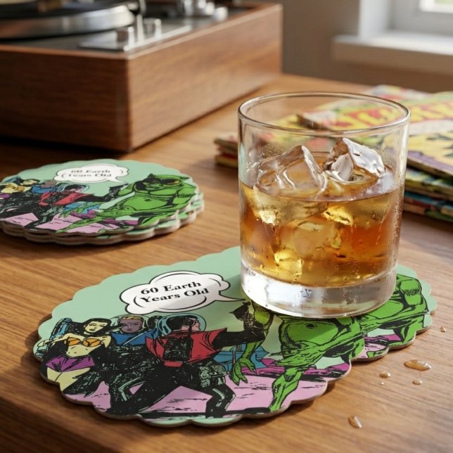 Porta-copo De Papel Alienígena Space man futurística Sci=Fi (Criador carregado)