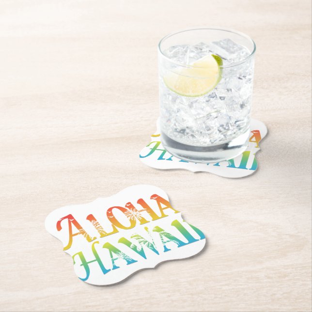 Porta-copo De Papel Aloha Hawaii (Insitu)