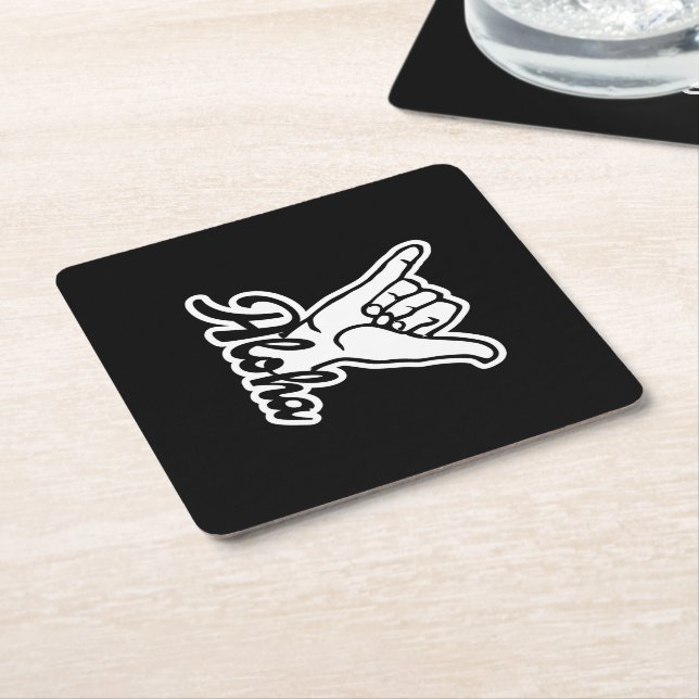 Porta-copo De Papel Aloha Shaka Hand, sinal de Hang Loose (Angular)