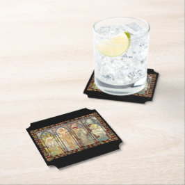 Porta-copo De Papel Alphonse Mucha - Os tempos do dia