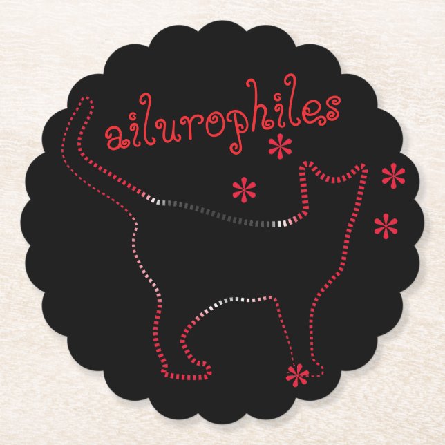 Porta-copo De Papel Ama de gato (Frente)