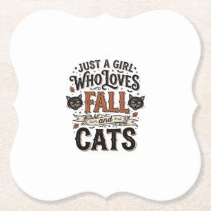 Porta-copo De Papel Amante de Gatos Outono Camisa Vintage de Halloween