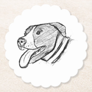Porta-copo De Papel amante de os animais de foto-cão desenhado pela m