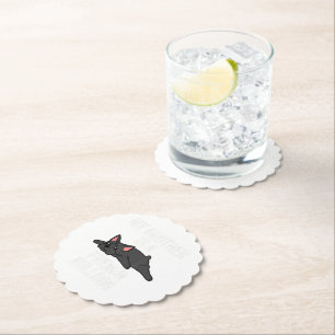 Porta-copo De Papel Amante do Bulldog Francês Pedra Coaster Presente