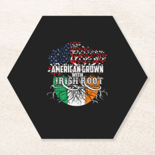 Porta-copo De Papel American Grown Irish Root Flag Irlanda St Patricks