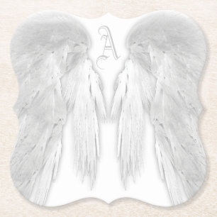 Porta-copo De Papel ANGEL WINGS Monograma Branco
