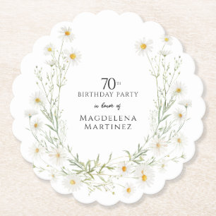 Porta-copo De Papel Aniversário de 70 anos Abril Mês de Aniversário Ma