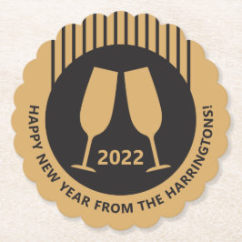 Porta-copo De Papel Ano e texto personalizados portas copos de papel d