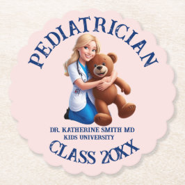 Porta-copo De Papel antistress pediatrician teddy bear kids university