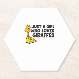 Porta-copo De Papel Apenas uma garota que ama girafas _2