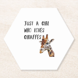 Porta-copo De Papel Apenas Uma Garota Que Ama Girafas Animal Fofo Gira