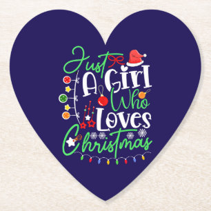 Porta-copo De Papel Apenas Uma Menina Que Ama O Natal-64714