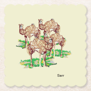 Porta-copo De Papel Apoiadores de Papel : Camelos