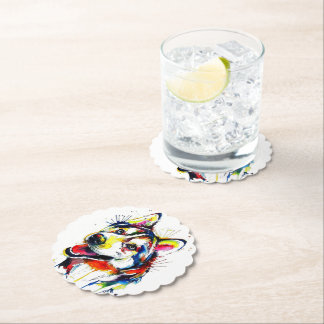 Porta-copo De Papel Apreciadores de Husky Stone Coaster| Lover Stone C