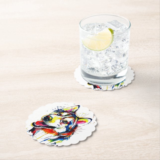 Porta-copo De Papel Apreciadores de Husky Stone Coaster| Lover Stone C (Insitu)