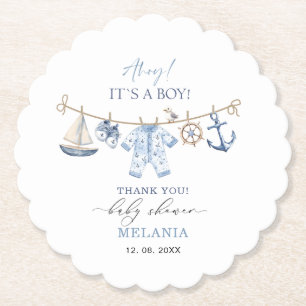 Porta-copo De Papel Aquahoque é um chá de fraldas