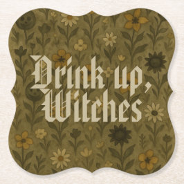 Porta-copo De Papel Aqui para os "Boos" Bebam, Bruxas
