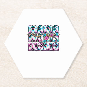 Porta-copo De Papel Arco Coquette Mama Cowhide Turquoise Cowgirl Weste