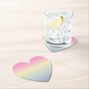 Porta-copo De Papel arco-íris rosado-púrpura-rosado unicórnio córneo