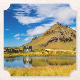 Porta-copo De Papel Arnarstapi Amtmansshus E Monte Stapafell, Islândia