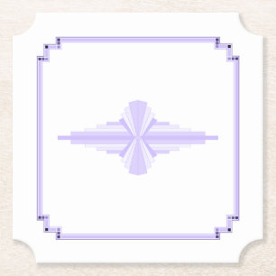 Porta-copo De Papel Art Deco Pattern in Lilac