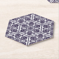 Arte Geométrica de Rosetas Turcas Oriental Azul