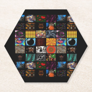 Porta-copo De Papel Arte Pop Decorativa em Padrão