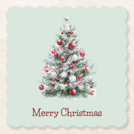 Porta-copo De Papel Árvore de Natal da Pepperminta Vermelha