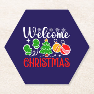 Porta-copo De Papel Árvore de Natal e Enfeites de Boas-vindas-23758