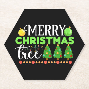 Porta-copo De Papel Árvore de Natal Merry-34564