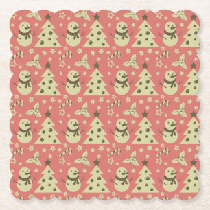 Porta-copo De Papel Árvores de Natal holandesas