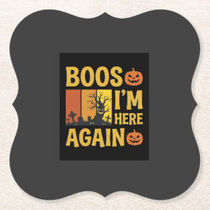 Porta-copo De Papel Assombração de Halloween Estou Aqui Novamente Dese