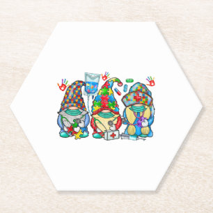 Porta-copo De Papel Autism Nurse Gnomo